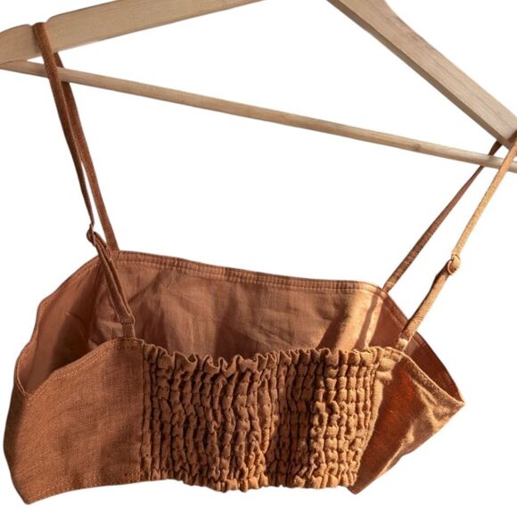 NWT 💯 %linen Banana Republic 2pcs Romper Set Size 6 - Picture 13 of 13